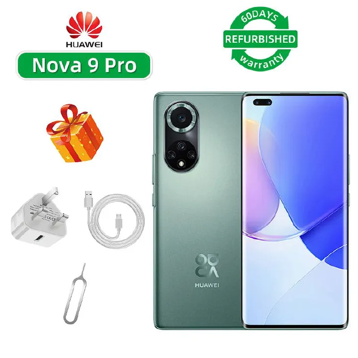 Refurbished Huawei Nova 9 Pro 4G CPU Qualcomm Snapdragon 778G 4G 6.72-inch screen 50MP camera 4000mAh battery smartphone