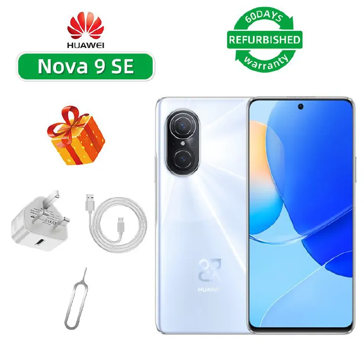 Refurbished Huawei Nova 9 SE 4G CPU Qualcomm Snapdragon 680 6.78-inch screen 16MP camera 4000mAh battery smartphone