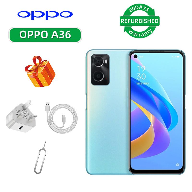 Refurbished mobile phone OPPO A36 4G 6.56-inch screen CPU Qualcomm Snapdragon 680 13MP camera 5000mAh battery used mobile phone