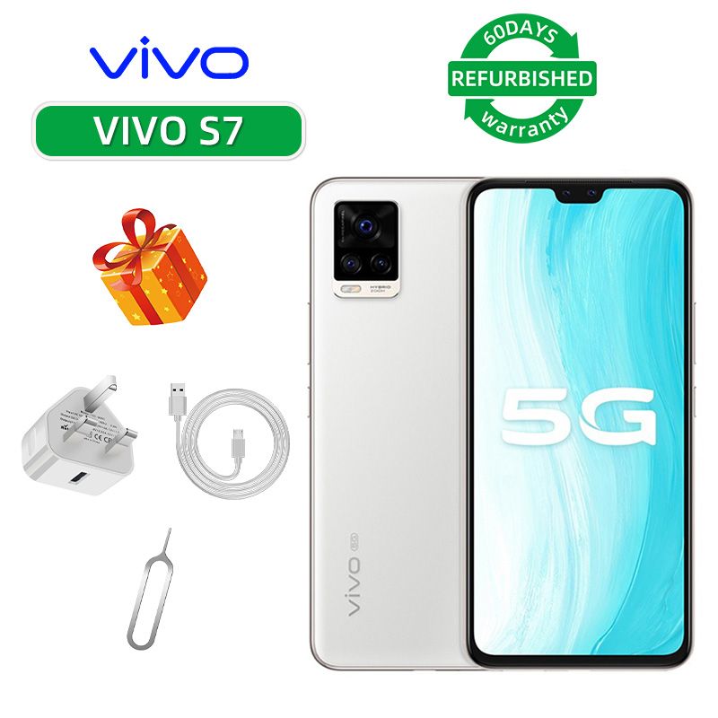 Refurbished vivo S7 5G 6.44-inch screen CPU Qualcomm Snapdragon 765G 64MP camera 4000mAh rechargeable smartphone
