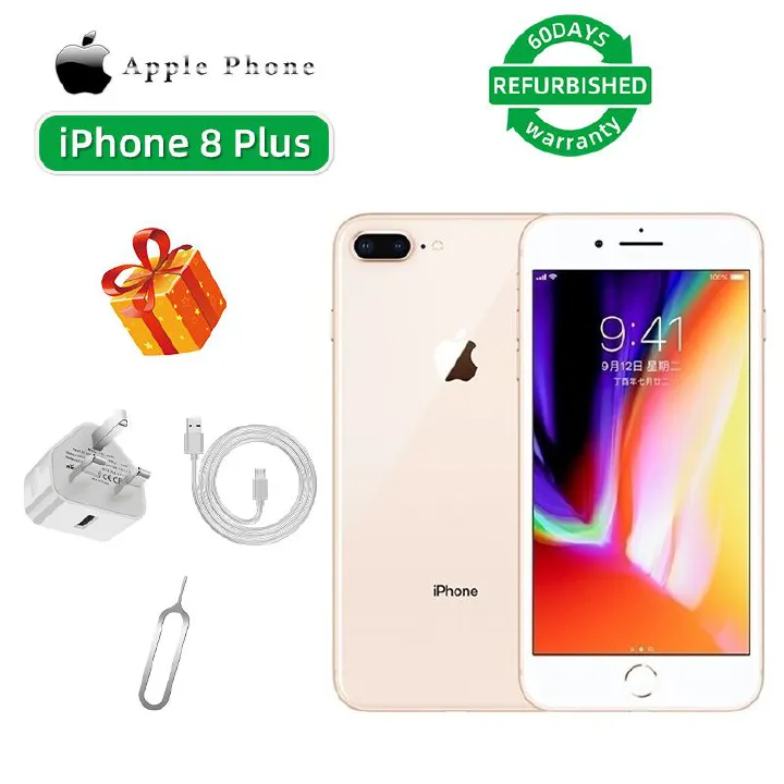 Refurbished phone Apple iPhone 8 Plus 4G CPU Apple A11 4.7-inch screen 12MP came 1821mAh battery used phone