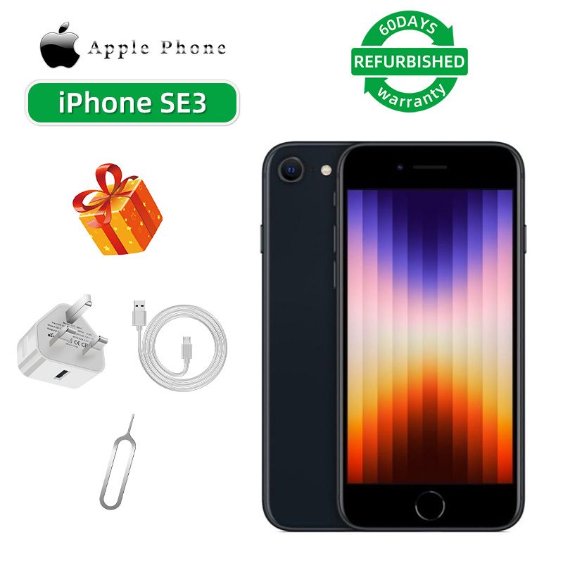 Refurbished phone Apple iPhone SE3 5G CPU Apple A15 4.7-inch screen 12MP came 2081mAh battery used phone
