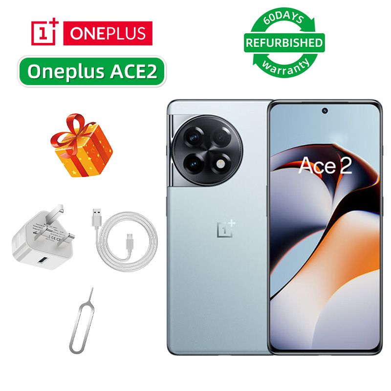 Refurbished Oneplus Ace2 5G 6.74-inch screen CPU Qualcomm Snapdragon 8+ Gen1 50MP camera 5000mAh rechargeable smartphone