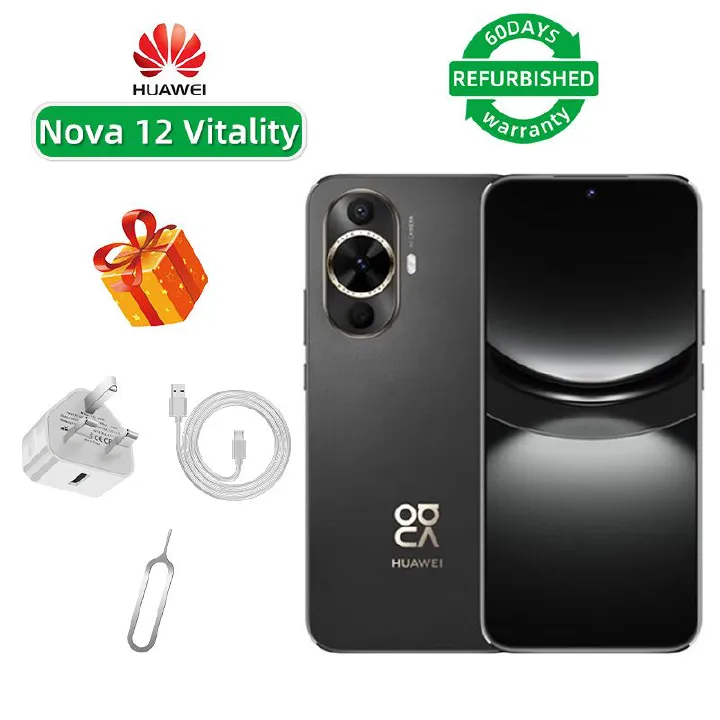 Refurbished Huawei Nova 12 Vitality Edition 4G CPU Qualcomm Snapdragon 778G 4G 6.7-inch screen 50MP camera 4500mAh battery smartphone