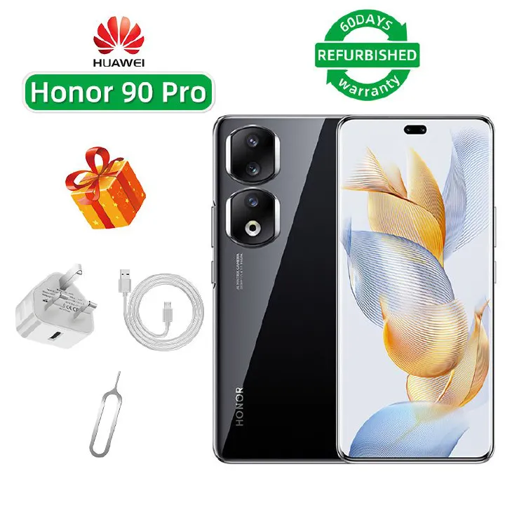 Refurbished Phone Honor 90 Pro 5G CPU Qualcomm Snapdragon 8+ Gen1 6.78-inch Screen 200MP Camera 5000mAh used Phone