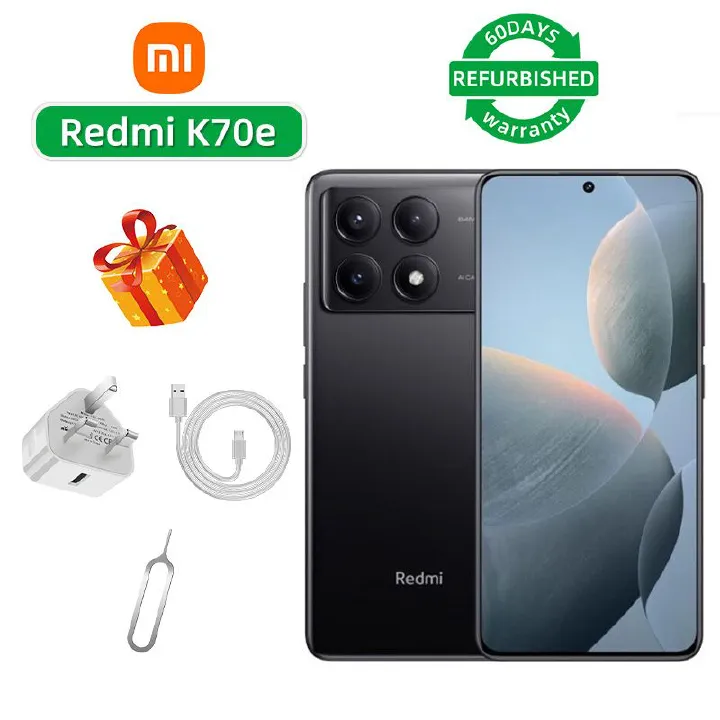 Refurbished Redmi K70E 5G CPU MediaTek Dimensity 8300 Ultra 6.67-inch 64MP camera 5500mAh battery used phone