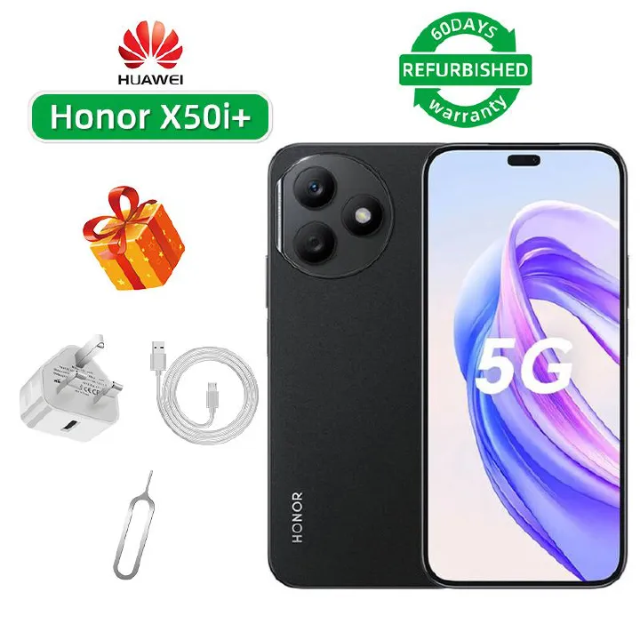Refurbished Phone Honor X50i+ 5G CPU MediaTek Dimensity 6080 6.7-inch Screen 108MP Camera 4500mAh used Phone