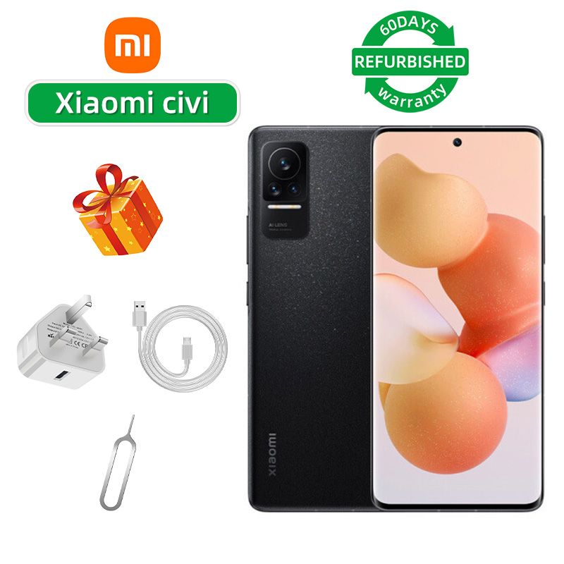 Refurbished Xiaomi civi 5G 6.55-inch screen CPU Qualcomm Snapdragon 778G 64MP camera 4500mAh battery smartphone