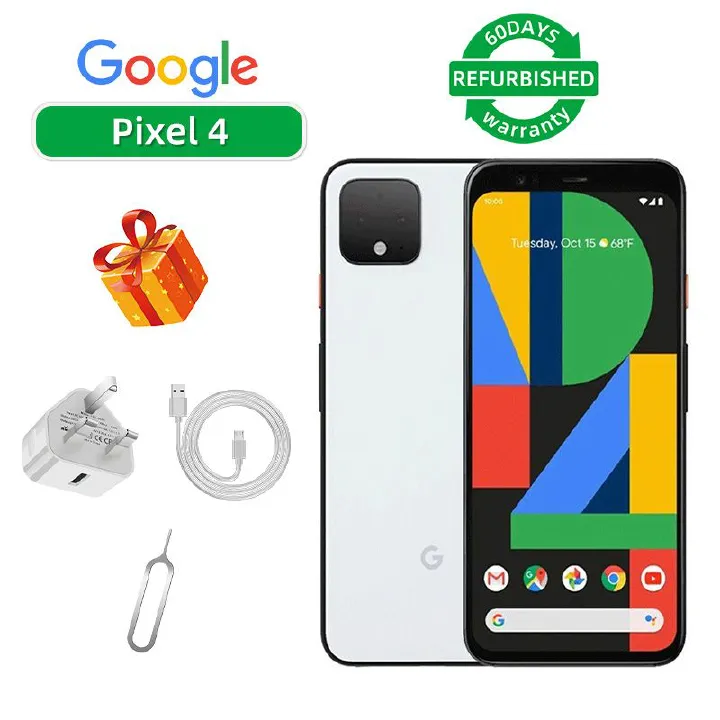 Refurbished Google Pixel 4 4G 5.5-inch Screen CPU Qualcomm Snapdragon 855 2800mAh Battery Mobile Phone
