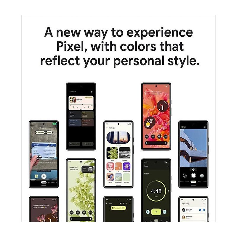 Refurbished Google Pixel 6 5G 6.4-inch Screen CPU Google Tensor 50MP 4614mAh Battery Mobile Phone