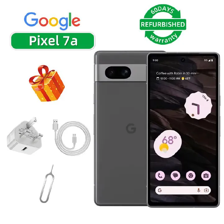 Refurbished Google Pixel 7a 5G 6.1-inch Screen CPU Google Tensor 64MP 4385mAh Battery Mobile Phone