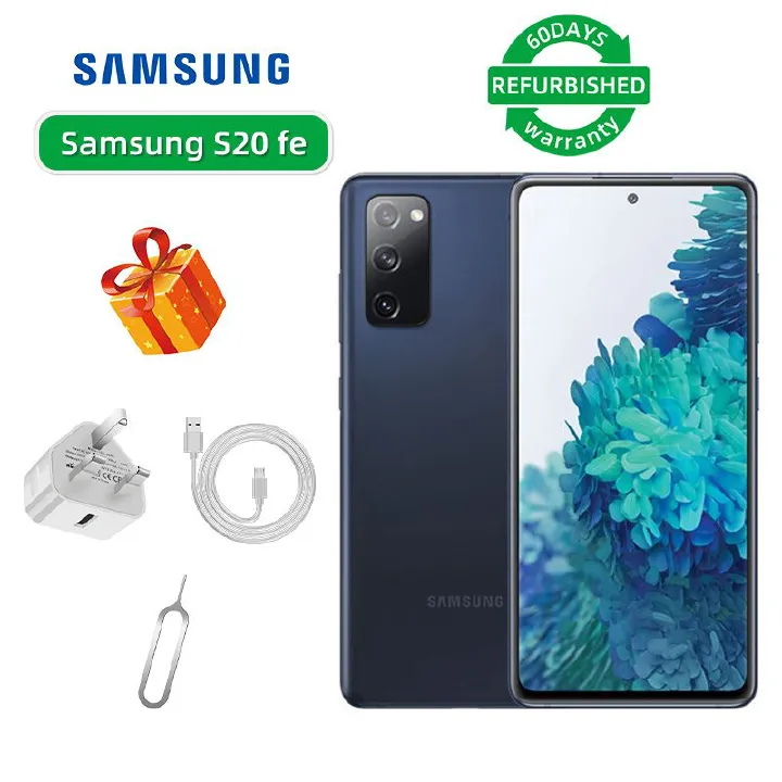 Refurbished Samsung Galaxy S20 Fe 5G 6.5-inch Screen CPU Qualcomm Snapdragon 865 12MP Camera 4500mAh Battery Mobile Phone