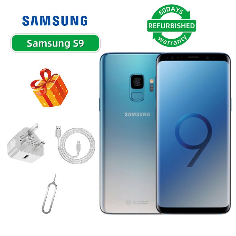 Refurbished Samsung Galaxy S9 4G 5.8-inch Screen CPU Qualcomm Snapdragon 845 12MP Camera 3000mAh Battery Mobile Phone