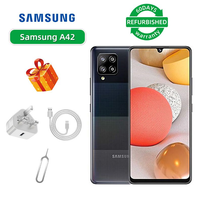 Refurbished Samsung Galaxy A42 5G 6.6-inch Screen CPU Qualcomm Snapdragon 750G 48MP Camera 5000mAh Battery Mobile Phone
