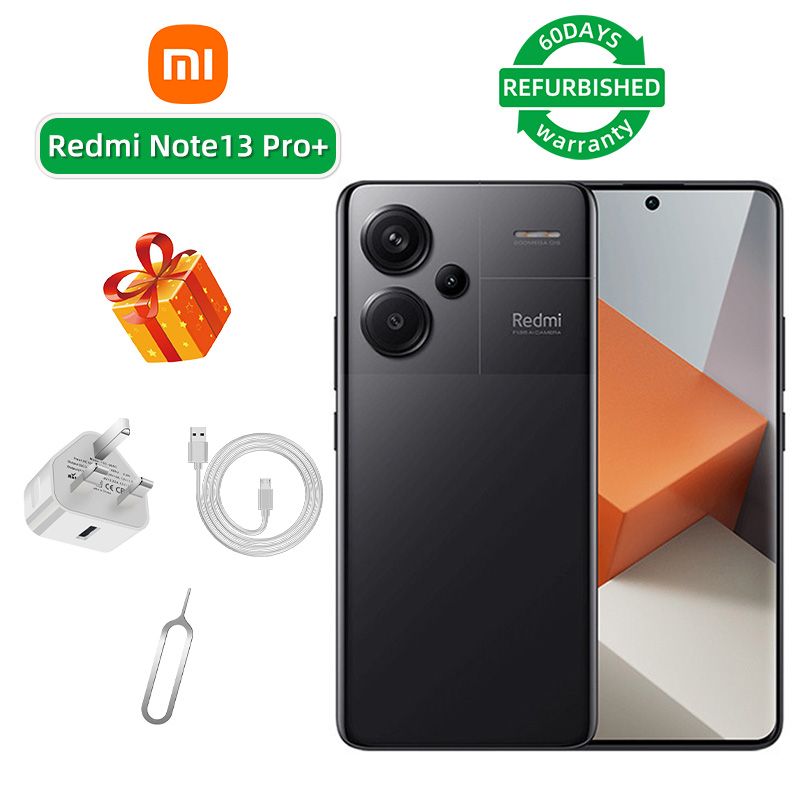 Refurbished Redmi Note 13 Pro+ 5G 6.67-inch screen CPU MediaTek Dimensity 7200 Ultra 200MP camera 5000mAh battery smartphone