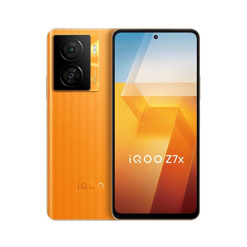 Refurbished iQOO Z7x 5G 6.64-inch LCD Screen CPU Qualcomm Snapdragon 695 50MP Camera 6000mAh Battery Smart Second Hand Phone
