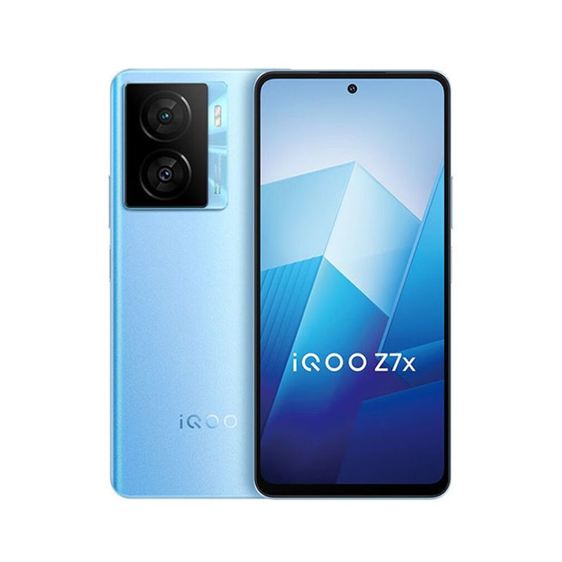 Refurbished iQOO Z7x 5G 6.64-inch LCD Screen CPU Qualcomm Snapdragon 695 50MP Camera 6000mAh Battery Smart Second Hand Phone