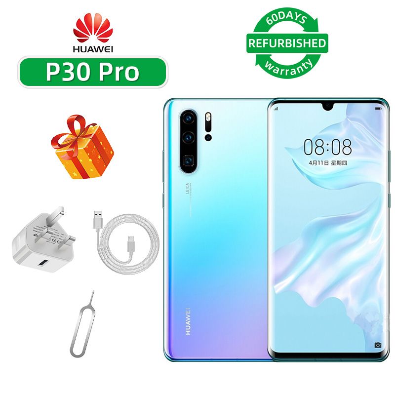 Refurbished Huawei P30 Pro 4G CPU HiSilicon Kirin 980 6.47-inch screen 40MP camera 4200mAh battery smartphone