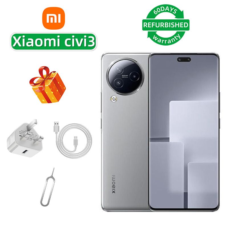 Refurbished Xiaomi Civi 3 5G 6.55-inch screen CPU MediaTek Dimensity 8200 Ultra 50MP camera 4500mAh battery smartphone
