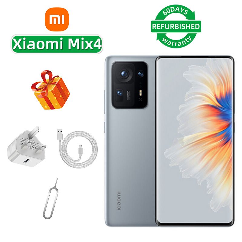 Refurbished Xiaomi MIX 4 5G 6.67-inch screen CPU Qualcomm Snapdragon 888 Plus 108MP camera 4500mAh battery smartphone