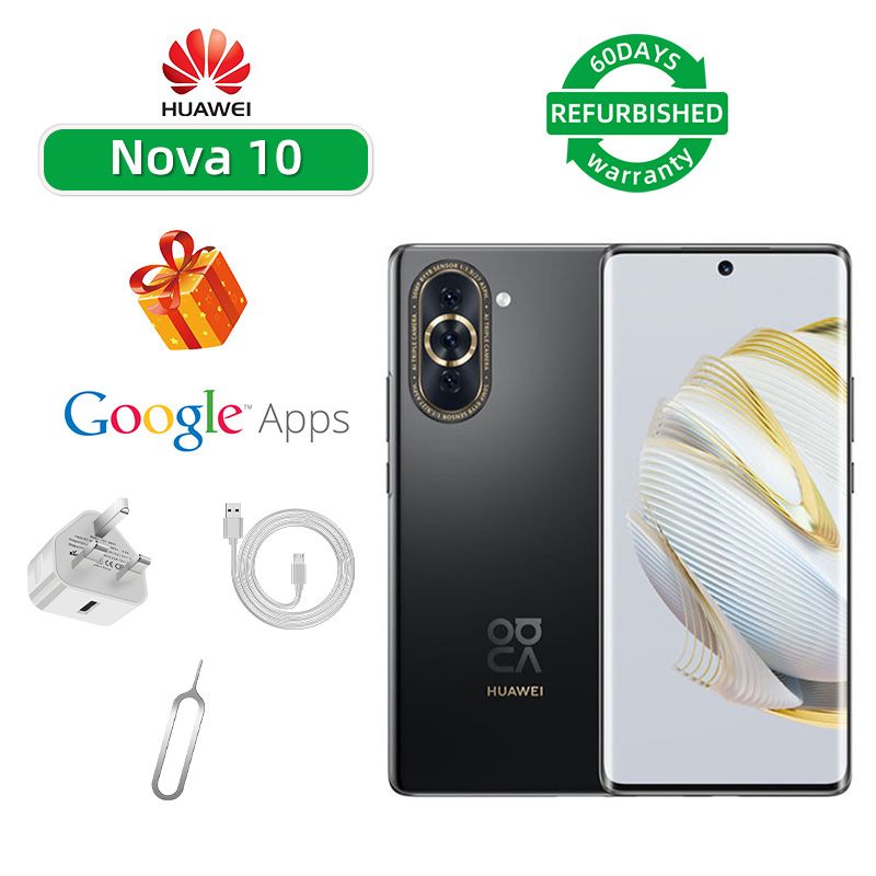 Refurbished Huawei Nova 10 4G CPU Qualcomm Snapdragon 778G 6.67-inch screen 50MP camera 4000mAh battery smartphone