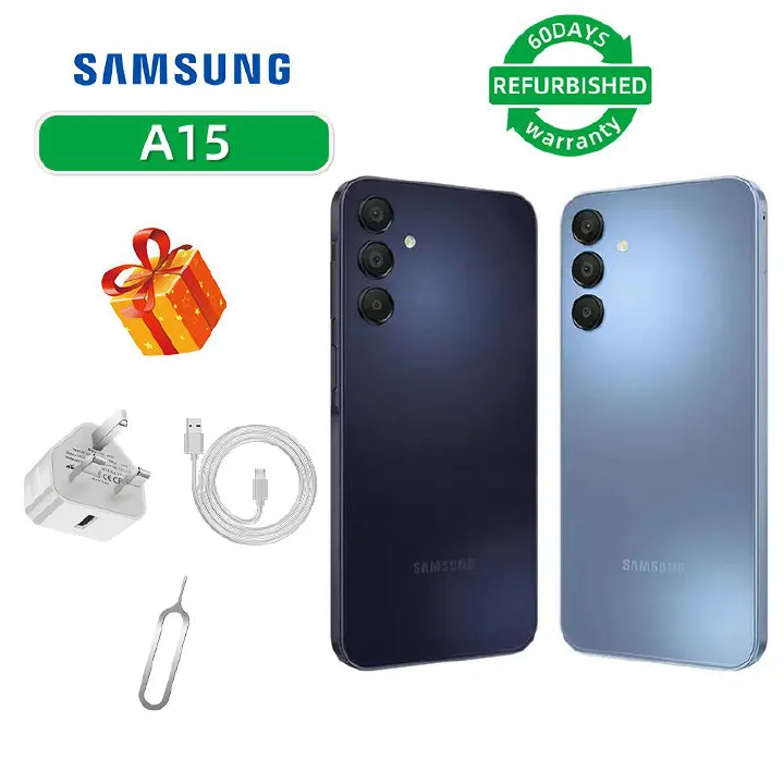 Refurbished Samsung Galaxy A15 5G 6.5-inch Screen CPU Dimensity 6100+ 50MP Camera 5000mAh Battery Smartphone