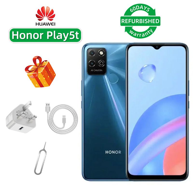 Refurbished Phone Honor Play5t 4G CPU Unisoc T610 6.517-inch Screen 13MP Camera 5000mAh used Phone