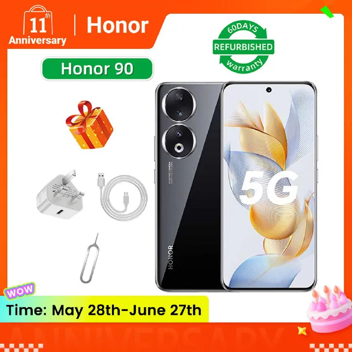 Refurbished Phone Honor 90 5G CPU Qualcomm Snapdragon 7 Gen1 6.7-inch Screen 200MP Camera 5000mAh used Phone