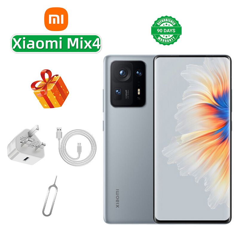 Refurbished Xiaomi MIX 4 5G 6.67-inch screen CPU Qualcomm Snapdragon 888 Plus 108MP camera 4500mAh battery smartphone