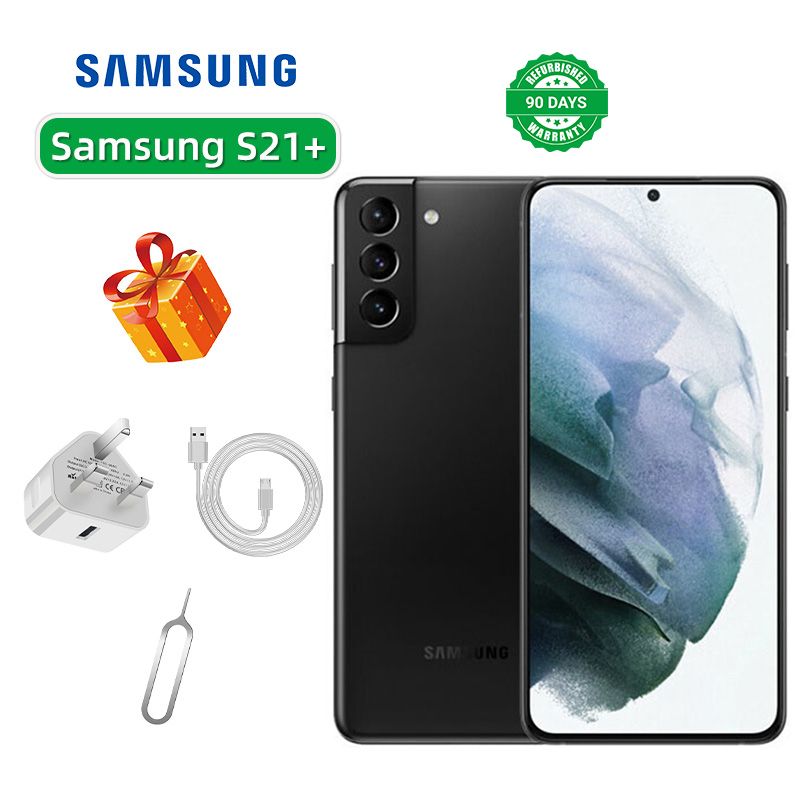 Refurbished Samsung Galaxy S21+ 5G 6.7-inch Screen CPU Qualcomm Snapdragon 888 12MP Camera 4800mAh Battery Mobile Phone