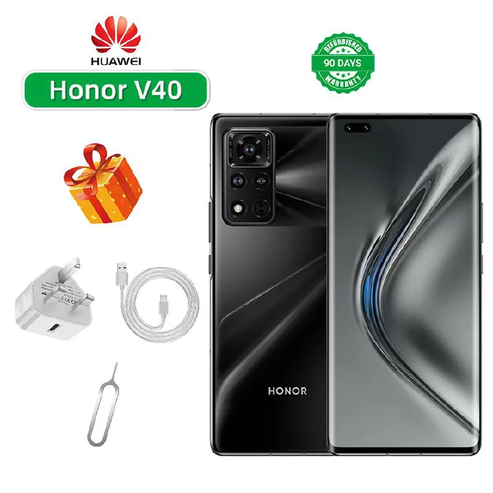 Refurbished Phone Honor V40 5G CPU MediaTek Dimensity 1000+ 6.72-inch Screen 50MP Camera 4000mAh used Phone
