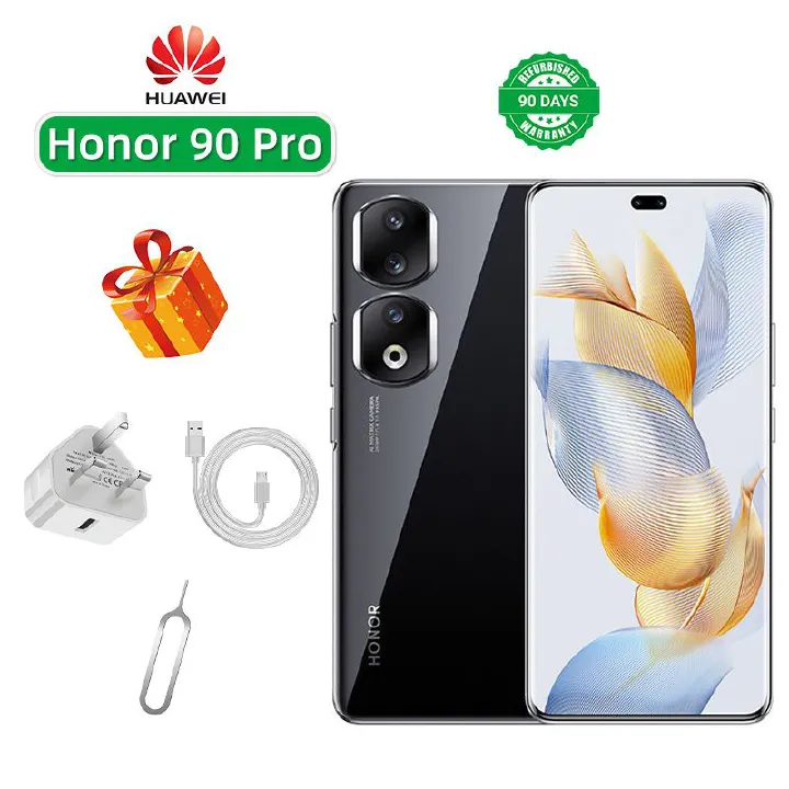 Refurbished Phone Honor 90 Pro 5G CPU Qualcomm Snapdragon 8+ Gen1 6.78-inch Screen 200MP Camera 5000mAh used Phone