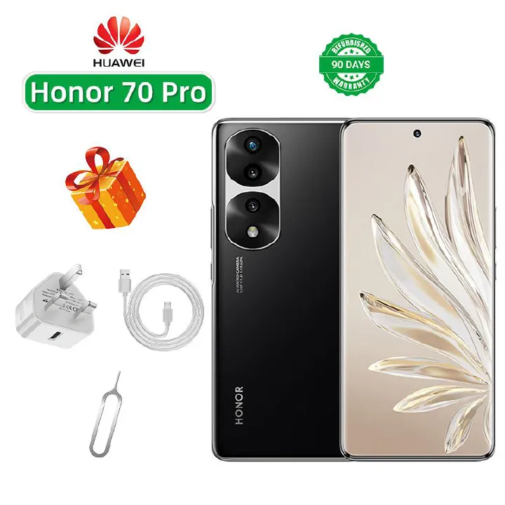 Refurbished Phone Honor 70 Pro 5G CPU MediaTek Dimensity 8000 6.78-inch Screen 54MP Camera 4500mAh used Phone