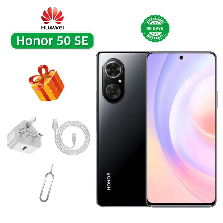 Refurbished Phone Honor 50 SE 5G CPU MediaTek Dimensity 900 6.78-inch Screen 100MP Camera 4000mAh used Phone