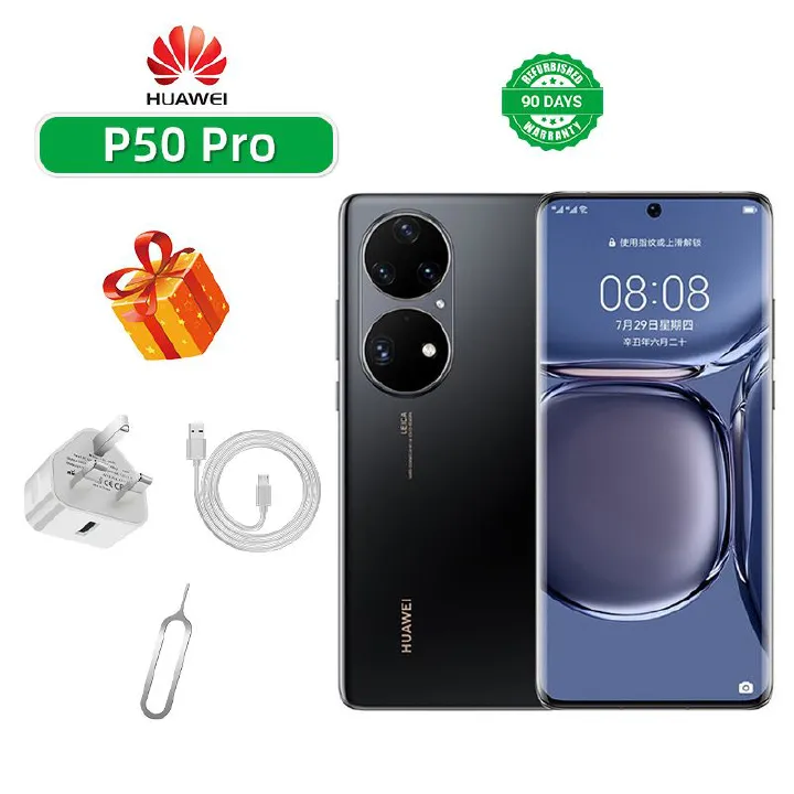 Refurbished Huawei P50 Pro 4G CPU Qualcomm Snapdragon 888 4G 6.6-inch screen 50MP camera 4360mAh battery smartphone