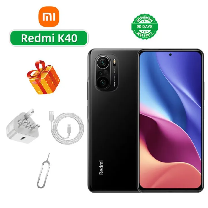 Refurbished Redmi K40 5G CPU Qualcomm Snapdragon 870 6.67-inch AMOLED inch screen 48MP camera 4520mAh battery used phone