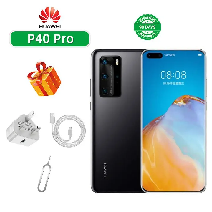 Refurbished Huawei P40 Pro 5G CPU HiSilicon Kirin 990 5G 6.58-inch screen 50MP camera 4200mAh battery smartphone