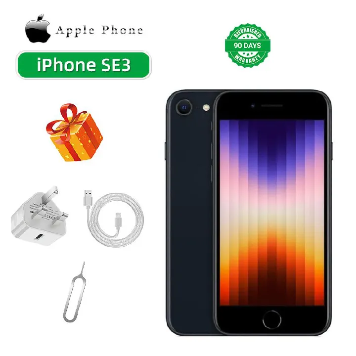 Refurbished phone Apple iPhone SE3 5G CPU Apple A15 4.7-inch screen 12MP came 2081mAh battery used phone