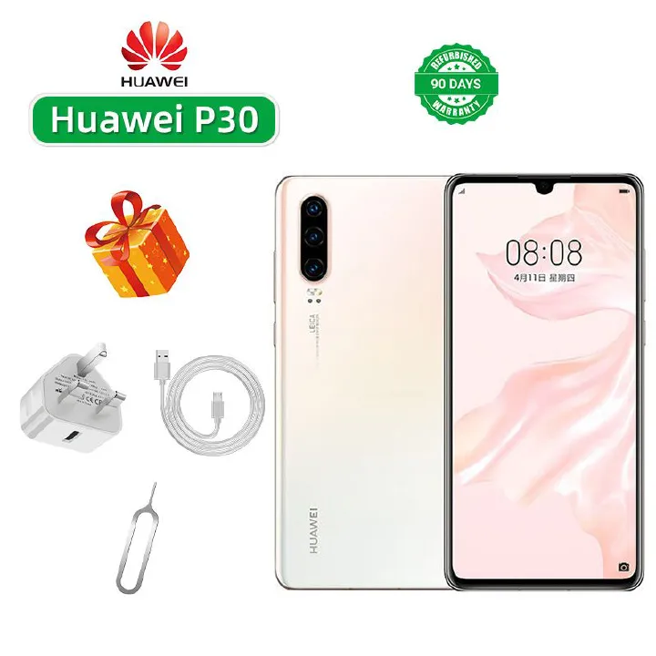 Refurbished Huawei P30 4G CPU Hisilicon Kirin 980 6.1-inch screen 40MP camera 3650mAh battery smartphone