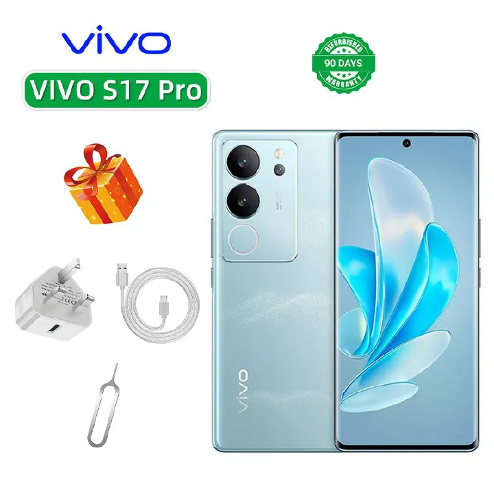 Refurbished vivo S17 Pro 5G 6.78-inch screen CPU MediaTek Dimensity 8200 50MP camera 4600mAh rechargeable smartphone
