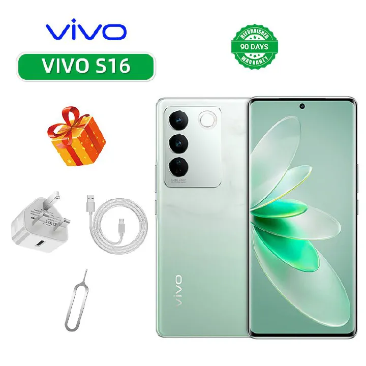 Refurbished vivo S16 5G 6.78-inch screen CPU Qualcomm Snapdragon 870 64MP camera 4600mAh rechargeable smartphone