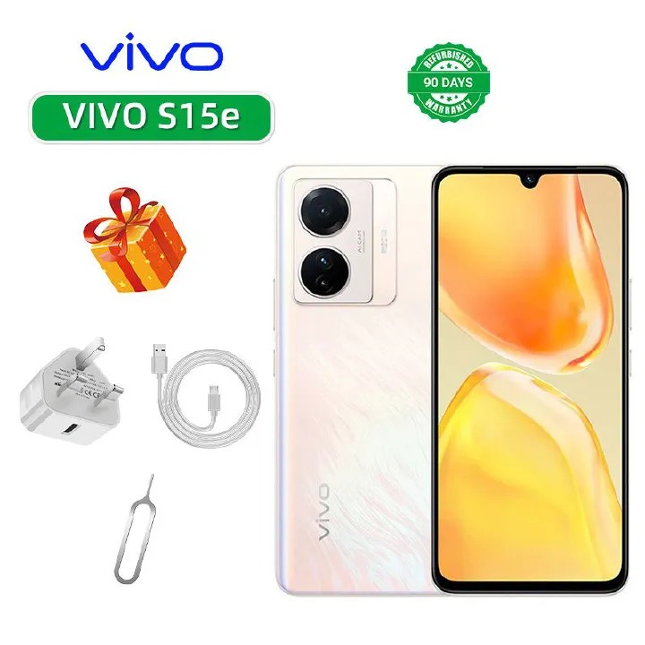 Refurbished vivo S15e 5G 6.44-inch screen CPU Samsung Exynos 1080 50MP camera 4700mAh rechargeable smartphone