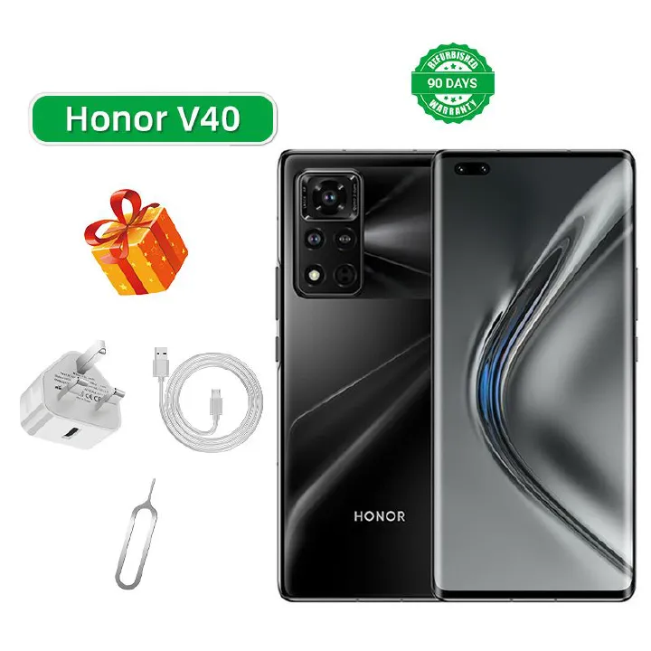 Refurbished Phone Honor V40 5G CPU MediaTek Dimensity 1000+ 6.72-inch Screen 50MP Camera 4000mAh used Phone