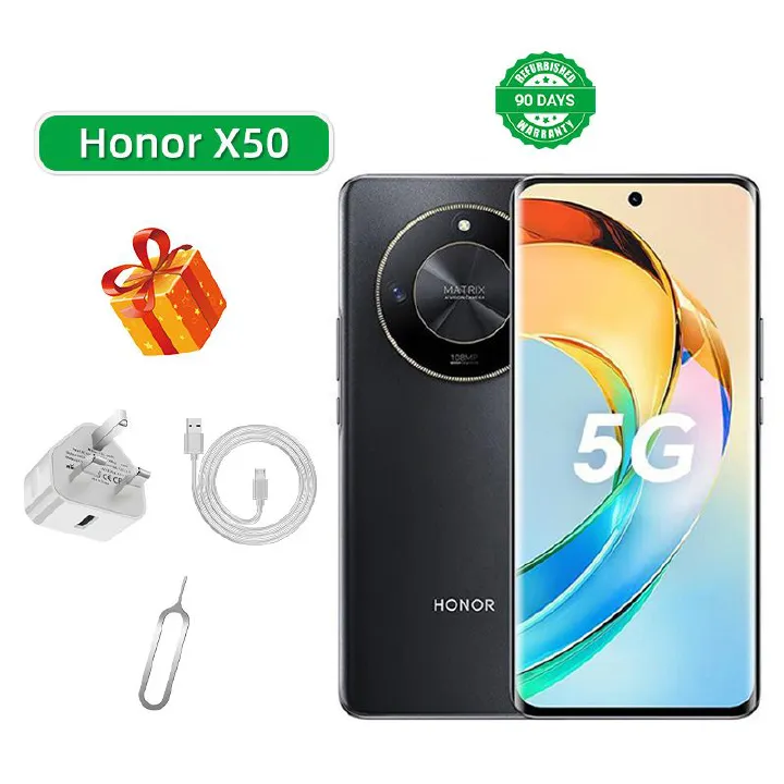 Refurbished Phone Honor X50 5G CPU Qualcomm Snapdragon 6 Gen1 6.78-inch Screen 108MP Camera 5800mAh used Phone