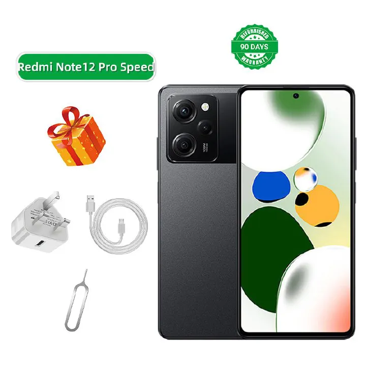 Refurbished Redmi Note 12 Pro Speed Edition 5G 6.67-inch Screen CPU Qualcomm Snapdragon 778G 100MP Camera 5000mAh Battery Smartphone