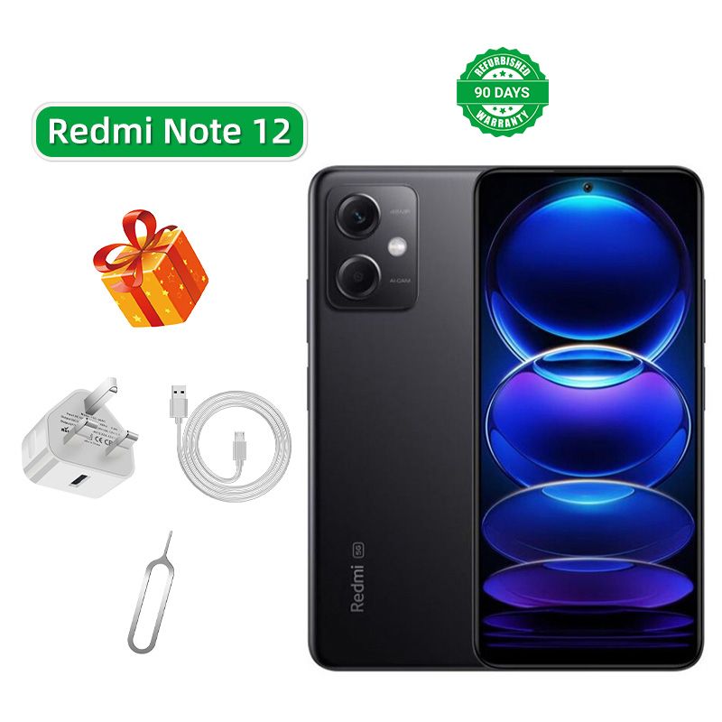 Refurbished Redmi Note 12 5G 6.67-inch Screen CPU Qualcomm Snapdragon 4 Gen1 48MP Camera 5000mAh Battery Smartphone