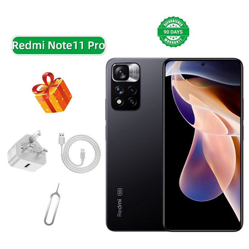 Refurbished Redmi Note 11 Pro 5G 6.67-inch screen CPU MediaTek Dimensity 920 108MP camera 5160mAh battery smartphone