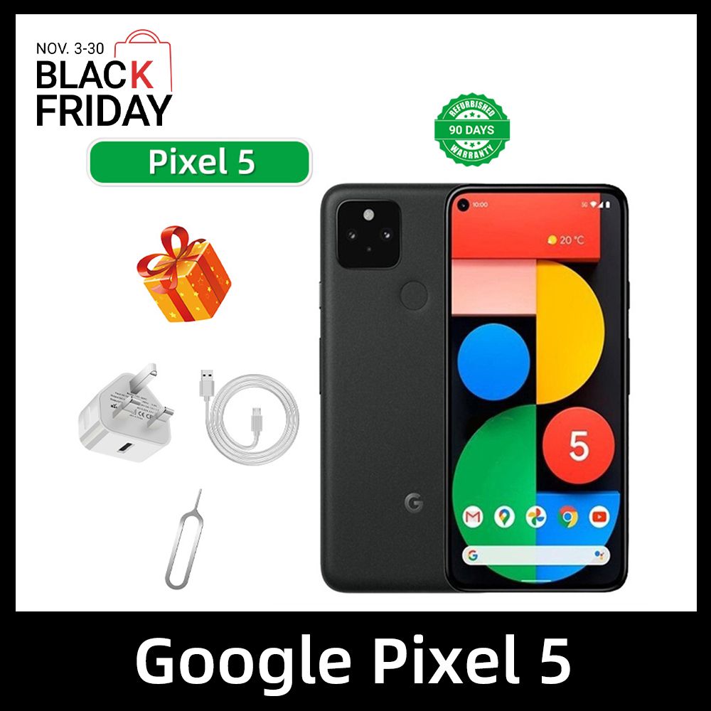 Refurbished Google Pixel 5 5G 6.0-inch Screen CPU Qualcomm Snapdragon 765G 4080mAh Battery Mobile Phone