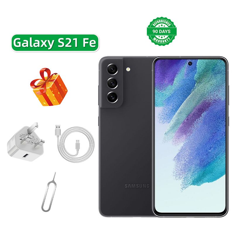 Refurbished Samsung Galaxy S21 FE 5G 6.4-inch Screen CPU Qualcomm Snapdragon 888 12MP Camera 4500mAh Battery Mobile Phone