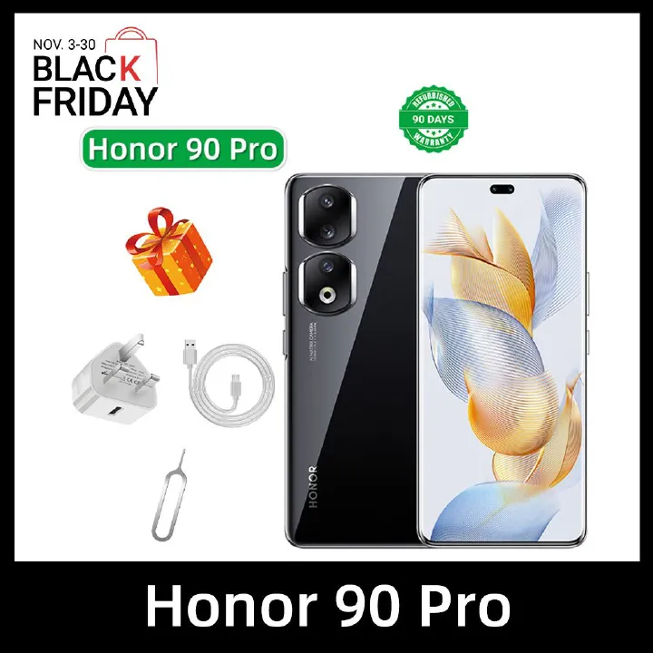 Refurbished Phone Honor 90 Pro 5G CPU Qualcomm Snapdragon 8+ Gen1 6.78-inch Screen 200MP Camera 5000mAh used Phone